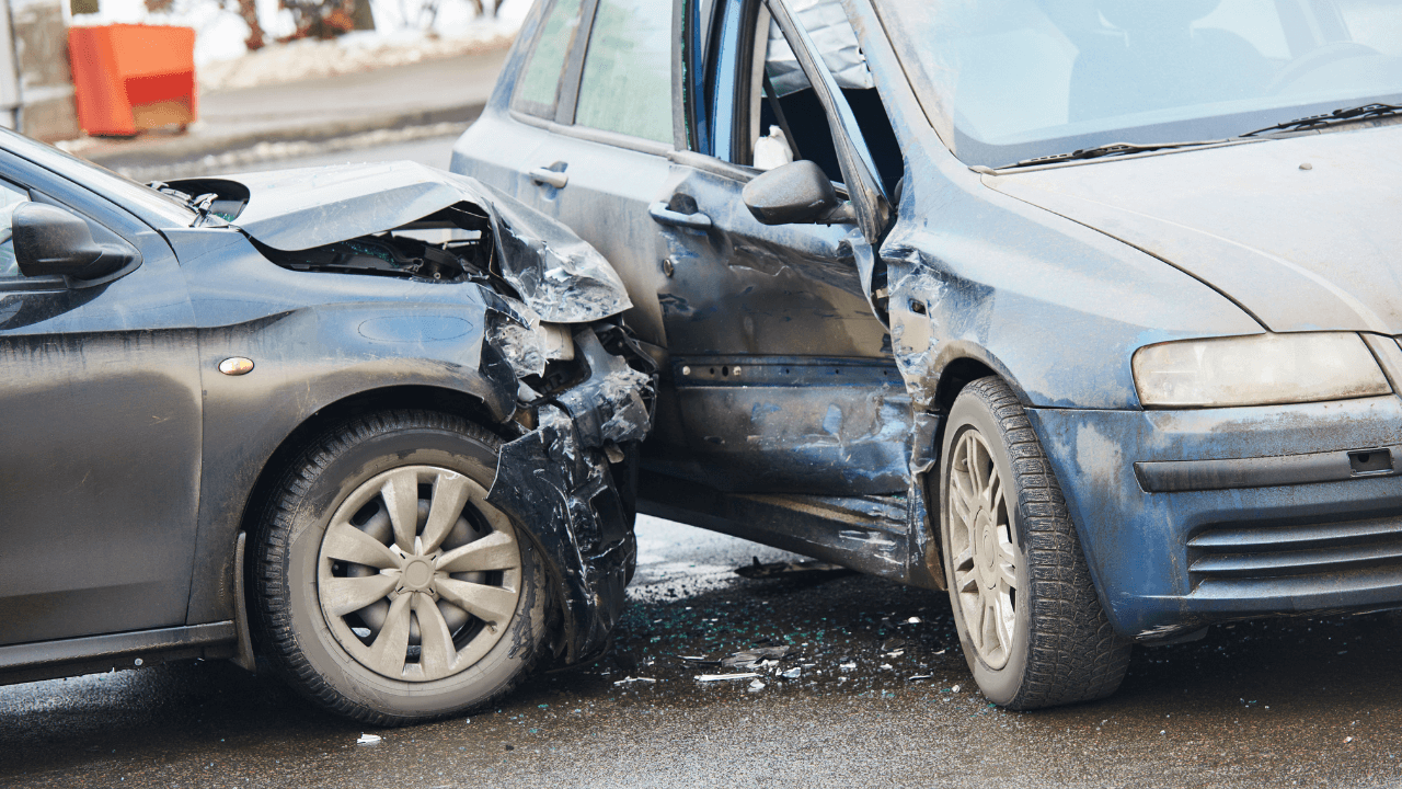 Car Accident Wrecked Car