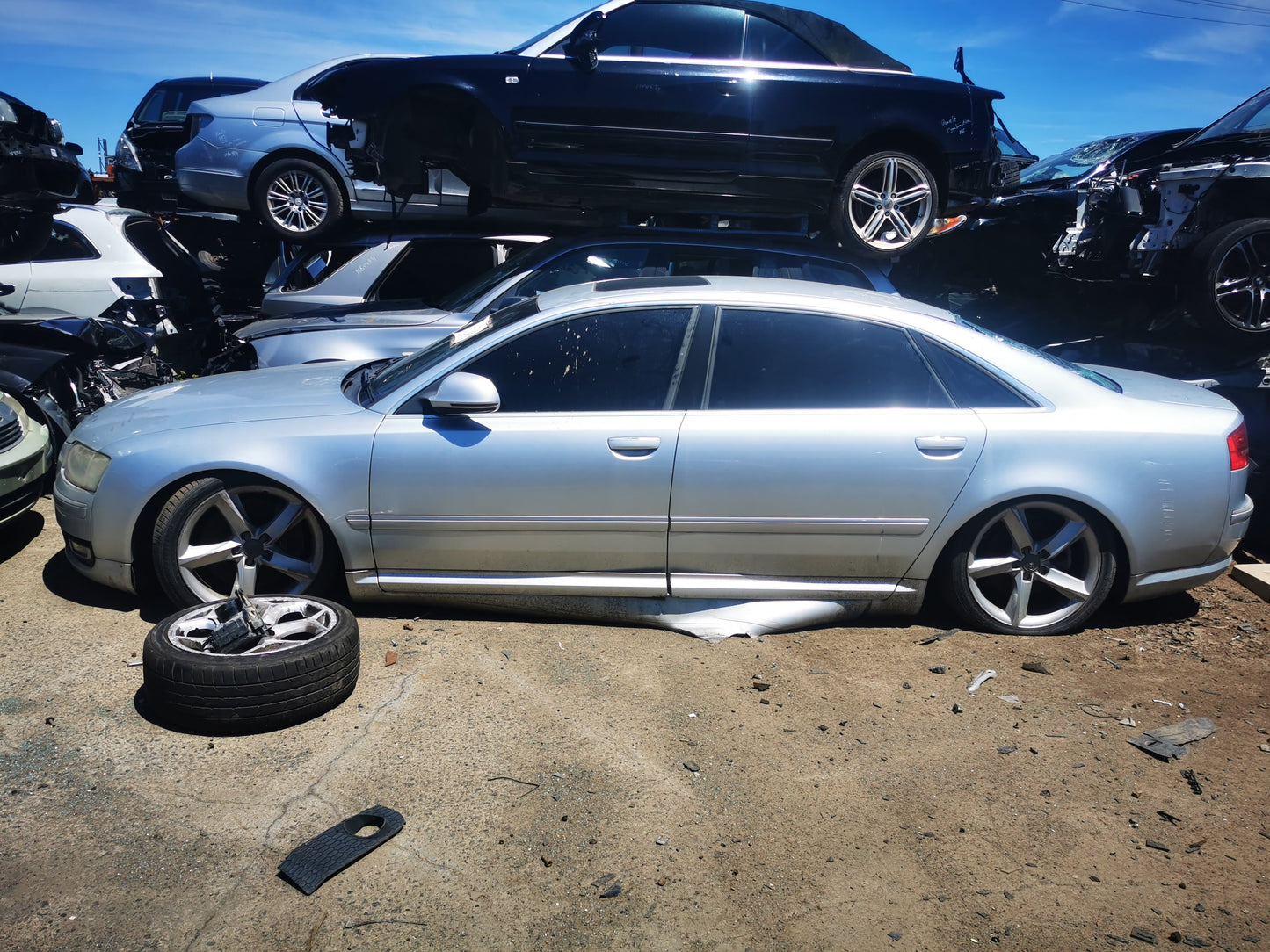 2009 AUDI A8 RIGHT FRONT DOOR LOCK, D3, 09/03-07/10 4E2837016AA DOOR BOOT GATE LOCK