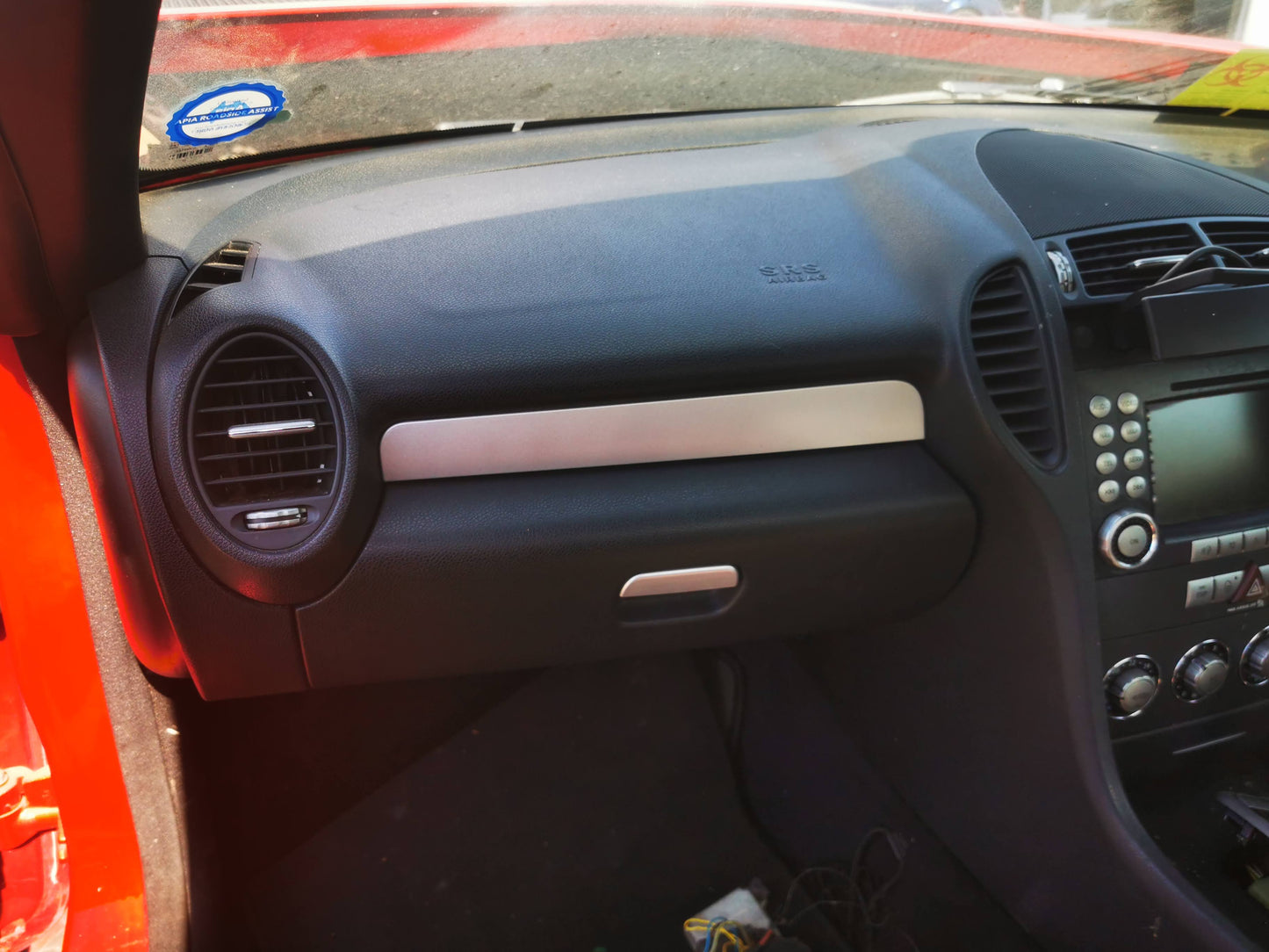 2007 MERCEDES SLK R171, RH SIDE, BLACK, 09/04-06/11 SUNVISOR