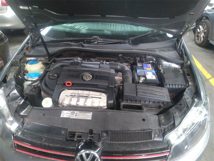 2011 VOLKSWAGEN GOLF GEN 6, HATCH, STANDARD, NON PARK SENSOR TYPE, 10/08-03/13 5K6807421 REAR BUMPER