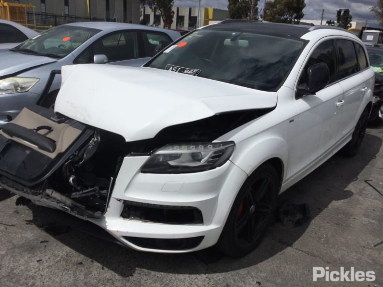 2009 AUDI Q7 4L, POWER FOLD, W/ INDICATOR, MEMORY & NO LANE CHANGE ASSIST TYPE, 10/09-08/15 4L2857410AS RIGHT DOOR MIRROR