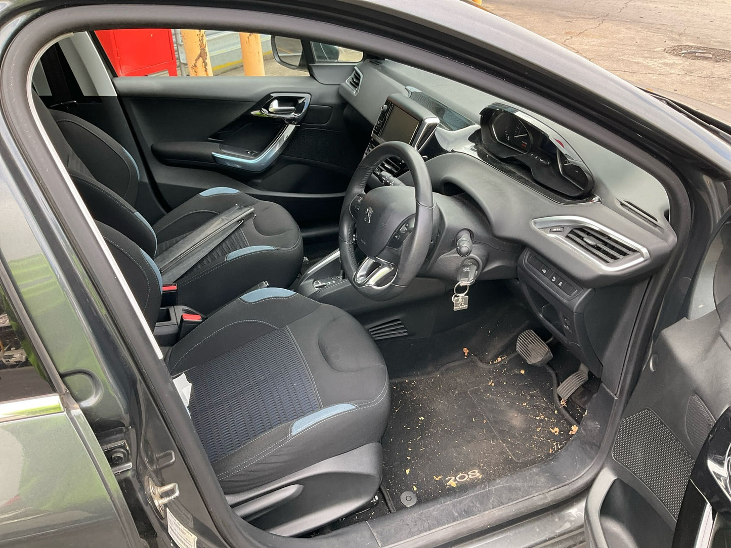 2014 PEUGEOT 208 STEERING WHEEL, A9, 10/12-12/18 RIGHT AIRBAG