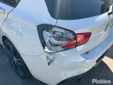 2017 BMW 1 SERIES F20, HATCH, M SPORT, W/ PARK SENSOR & PARK ASSIST TYPE, 03/15-04/19 51128067800 REAR BUMPER