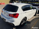 2017 BMW 1 SERIES F20, HATCH, M SPORT, W/ PARK SENSOR & PARK ASSIST TYPE, 03/15-04/19 51128067800 REAR BUMPER