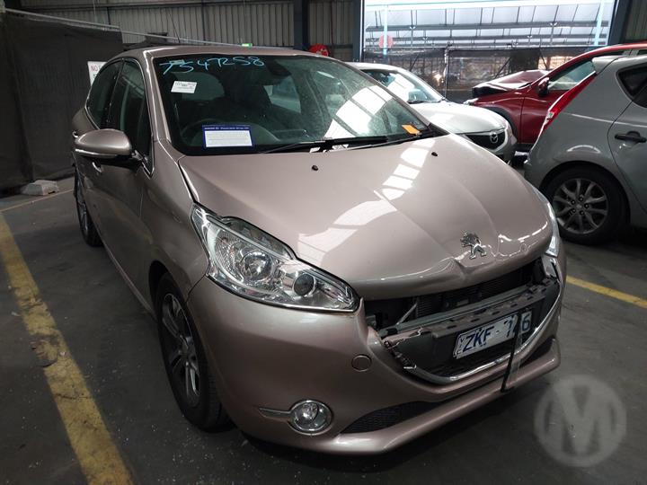 2012 PEUGEOT 208 A9, 5DR HATCH, 10/12-12/18  LEFT FRONT DOOR WINDOW