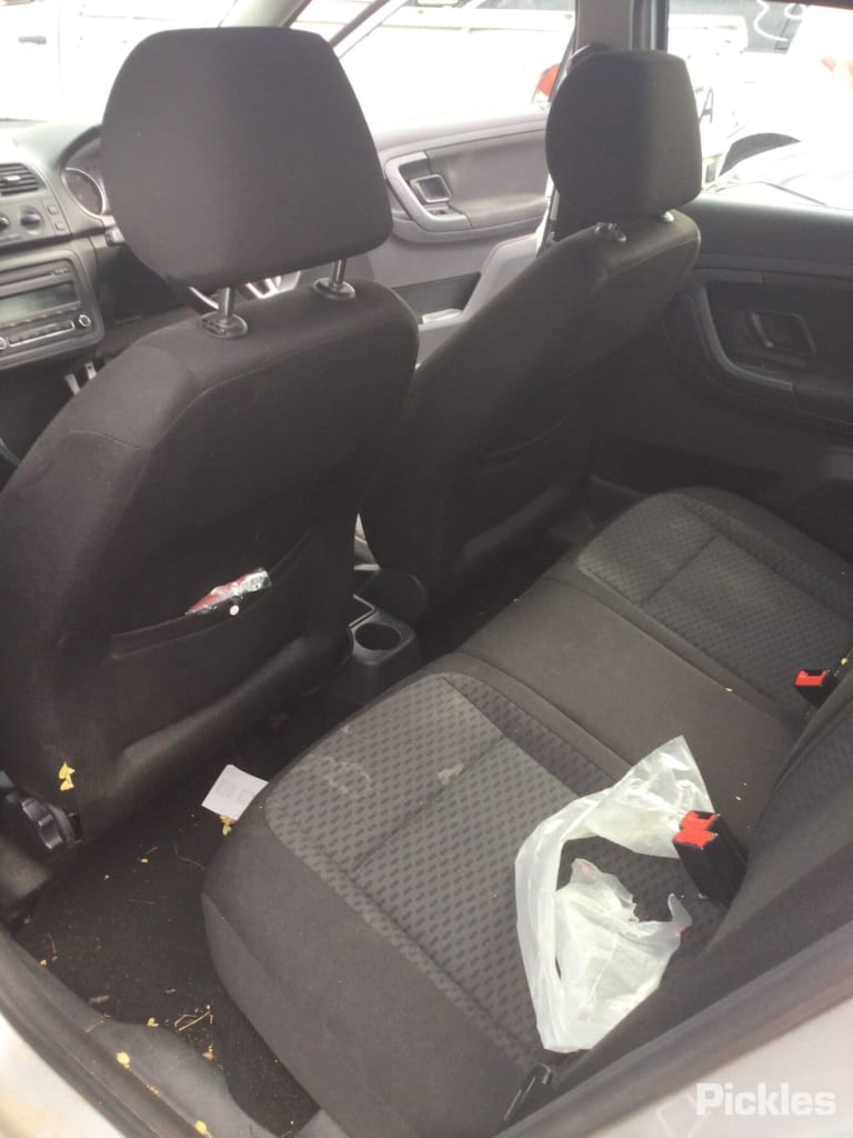 2014 SKODA FABIA LEFT FRONT DOOR LOCK, 5JF, P/N 5N2837015C, 08/11-07/15  DOOR BOOT GATE LOCK