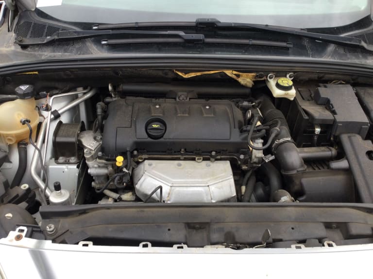 2012 PEUGEOT 308 T7, HATCH, ACCESS, NON PARK SENSOR TYPE, 08/11-12/13 7410EP REAR BUMPER