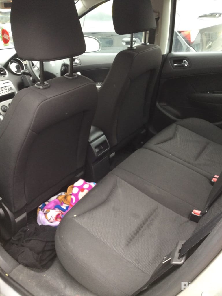 2012 PEUGEOT 308 T7, HATCH, ACCESS, NON PARK SENSOR TYPE, 08/11-12/13 7410EP REAR BUMPER