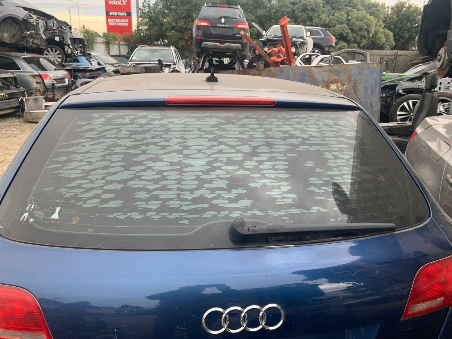 2007 AUDI A3 8P, 06/04-04/13 8P4845206 RIGHT REAR DOOR WINDOW