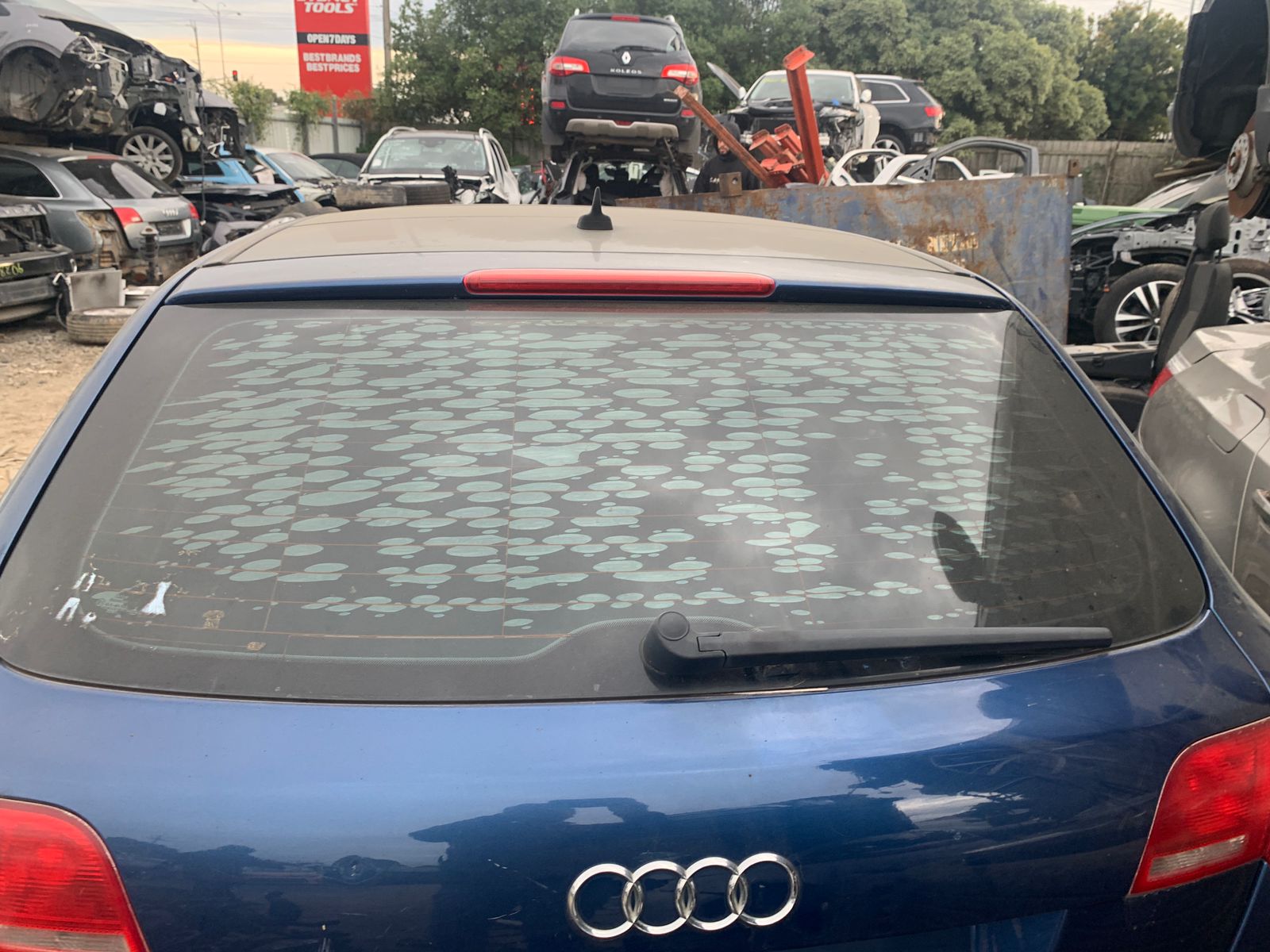 2007 AUDI A3 8P, 06/04-04/13 8P4845206 RIGHT REAR DOOR WINDOW