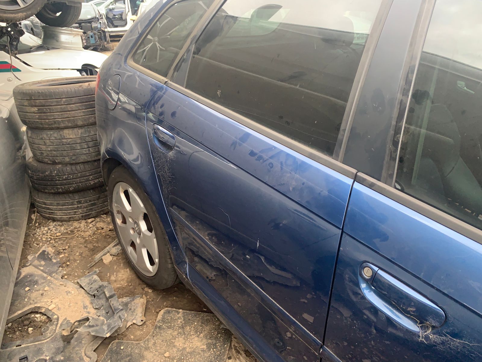 2007 AUDI A3 8P, 06/04-04/13 8P4845206 RIGHT REAR DOOR WINDOW