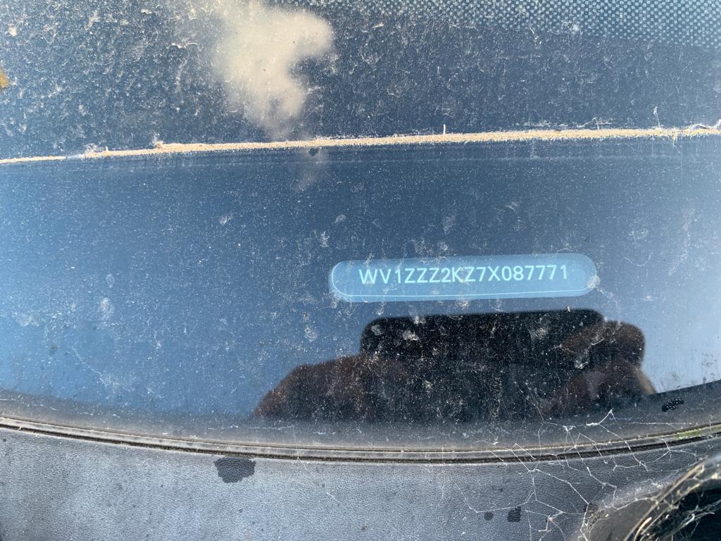 2007 VOLKSWAGEN CADDY 2K, COLOUR CODED, NON PARK SENSOR TYPE, 12/04-08/10 2K0807417H REAR BUMPER