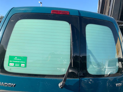 2007 VOLKSWAGEN CADDY 2K, COLOUR CODED, NON PARK SENSOR TYPE, 12/04-08/10 2K0807417H REAR BUMPER