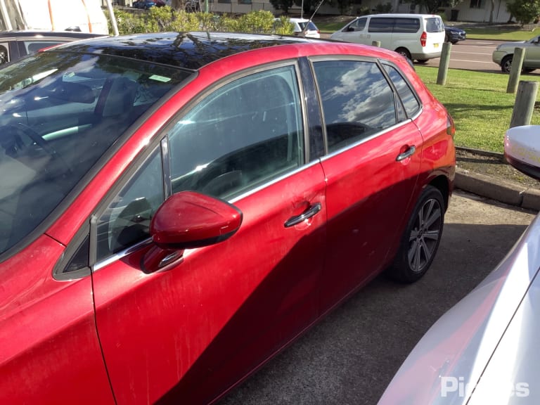 2015 CITROEN C4 B7, 10/11-12/16 9202Q6 RIGHT FRONT DOOR WINDOW