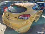 2012 RENAULT MEGANE D95, GLOSS BLACK, HEATED, POWER FOLD TYPE, 3DR HATCH, 11/10-05/16 963020182R LEFT DOOR MIRROR