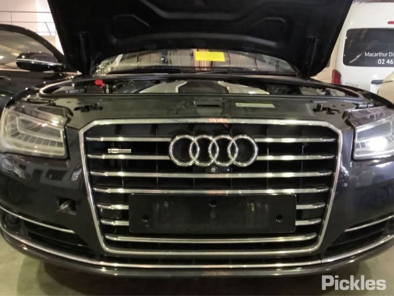 2015 AUDI A8 D4, LWB, 08/10-06/17 4H4845205 LEFT REAR DOOR WINDOW