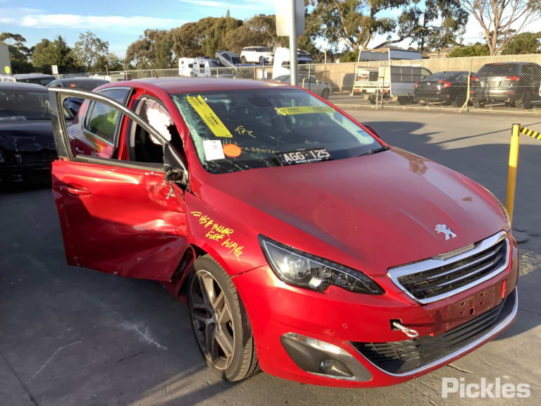 2016 PEUGEOT 308 T9, LED, W/ DAYTIME RUNNING LAMP TYPE, 10/14-06/17 9800546480 LEFT HEADLAMP