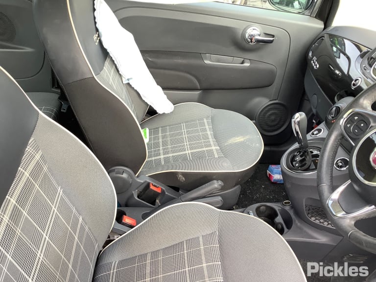 2017 FIAT 500 ELECT ADJ, HEATED, BLACK TYPE, NON 500E, 10/15- 735655747 LEFT DOOR MIRROR