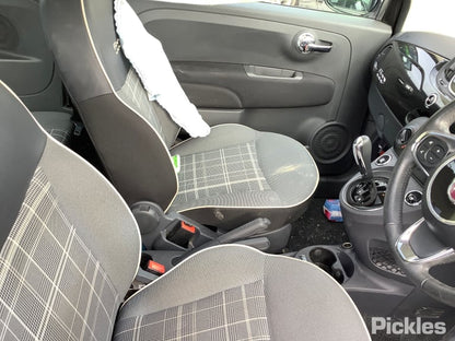 2017 FIAT 500 ELECT ADJ, HEATED, BLACK TYPE, NON 500E, 10/15- 735655747 LEFT DOOR MIRROR