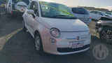 2015 FIAT 500 BUMPER BAR, W/ PARK SENSOR TYPE, COLOUR CODED MOULD TYPE, 03/08-09/15 71777639 REAR BUMPER