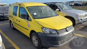 2012 VOLKSWAGEN CADDY 2K, LWB VAN/WAGON, W/ WINDOW TYPE, 12/04-06/15 2K3843107A LEFT REAR DOOR