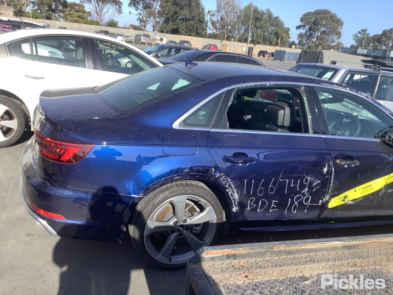 2019 AUDI A4 B9 8W, 10/15- 8W0845201 LEFT FRONT DOOR WINDOW