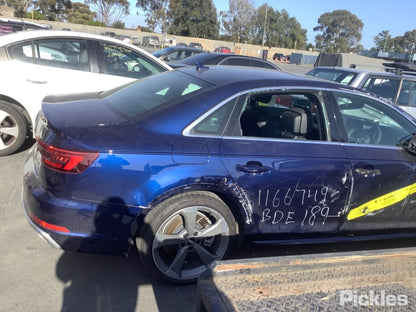 2019 AUDI A4 RH REAR, A4 TFSI/TDI, B9 8W, SEDAN/WAGON, 10/15-11/20 8W0615404A CALIPER