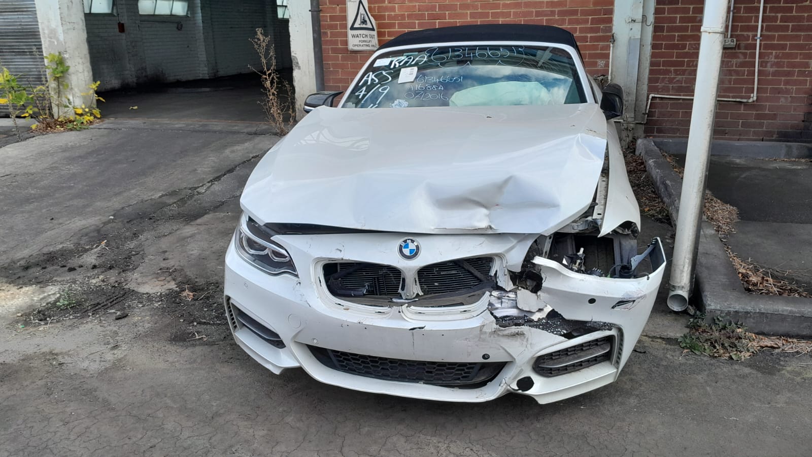 2016 BMW 2 SERIES F22/F23, COUPE/CABRIO, W/ H/LAMP WASHER TYPE, 01/14-07/21  WASHER BOTTLE