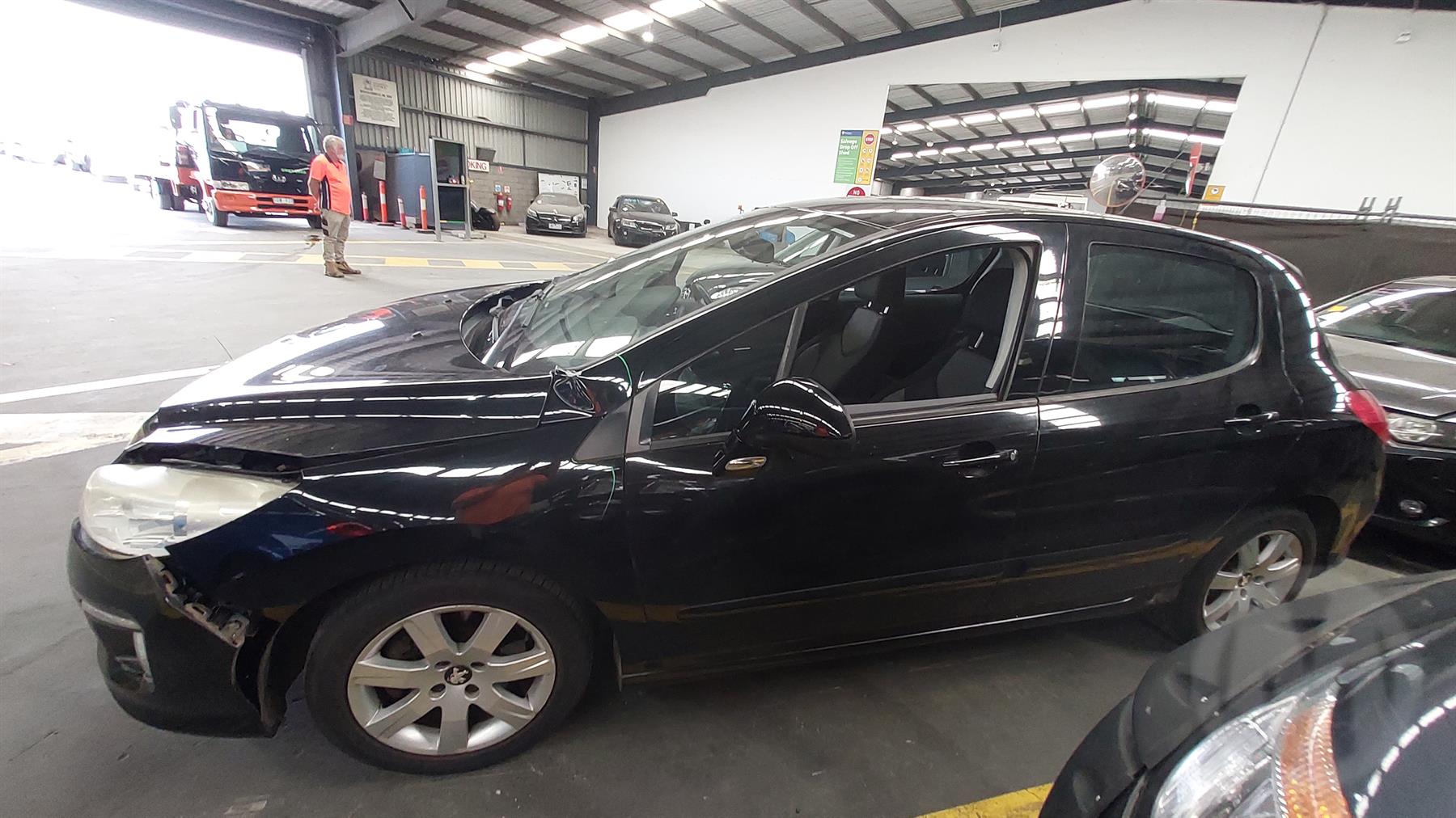 2012 PEUGEOT 308 UNDER DASH FUSE BOX, T7, 09/07-09/14  FUSE BOX