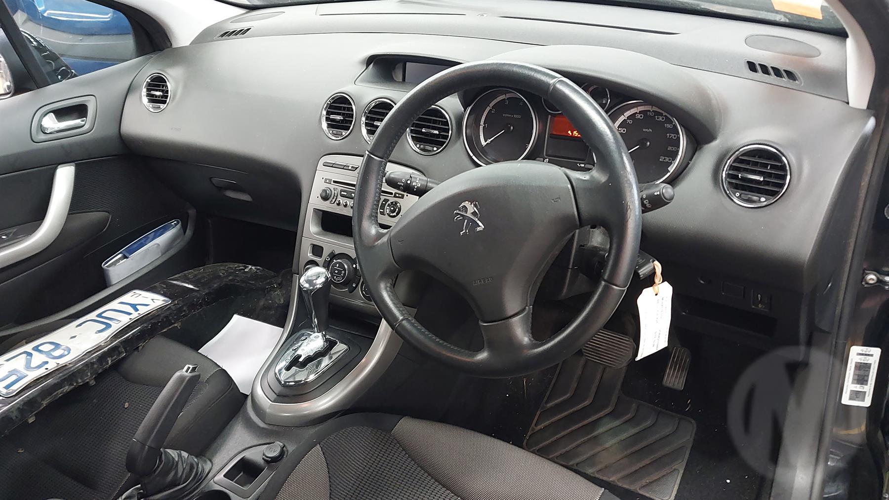 2012 PEUGEOT 308 UNDER DASH FUSE BOX, T7, 09/07-09/14  FUSE BOX
