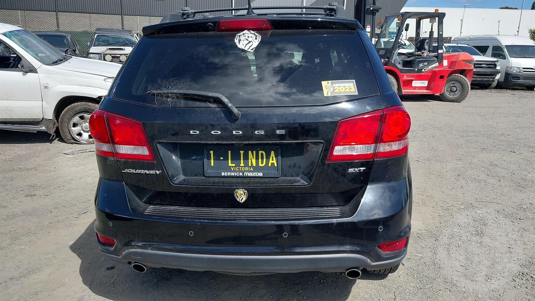 2014 DODGE JOURNEY JC, 02/13-12/16 68067472AB RIGHT REAR DOOR SLIDING
