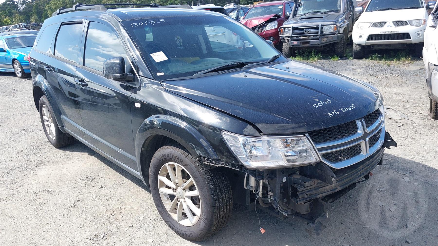 2014 DODGE JOURNEY JC, 02/13-12/16 68067472AB RIGHT REAR DOOR SLIDING