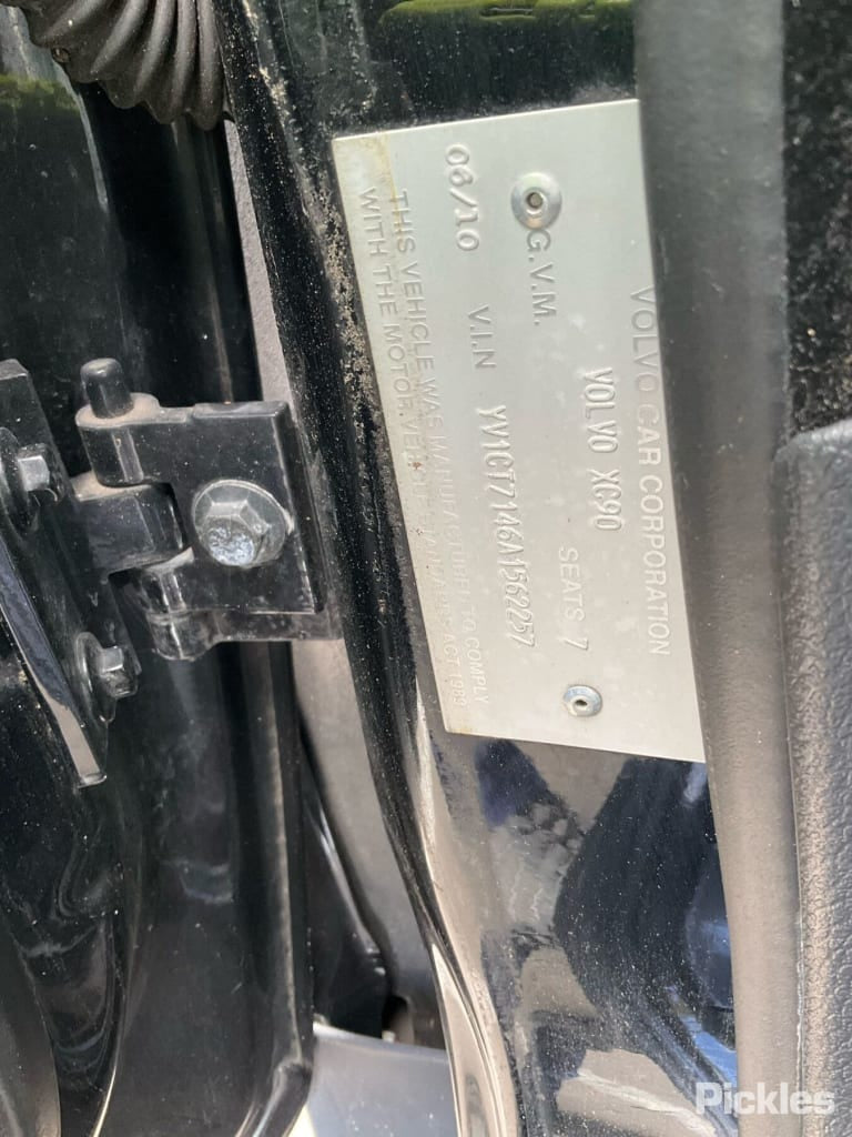 2010 VOLVO XC90 LEFT FRONT DOOR LOCK, 07/03-12/14  DOOR BOOT GATE LOCK