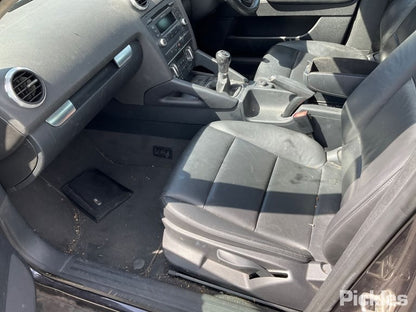 2009 AUDI A3 8P, 06/04-04/13 8P4845205B LEFT REAR DOOR WINDOW