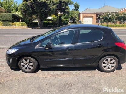 2012 PEUGEOT 308 T7, HATCH, 09/07-12/13 9008 W9 RIGHT REAR DOOR SLIDING