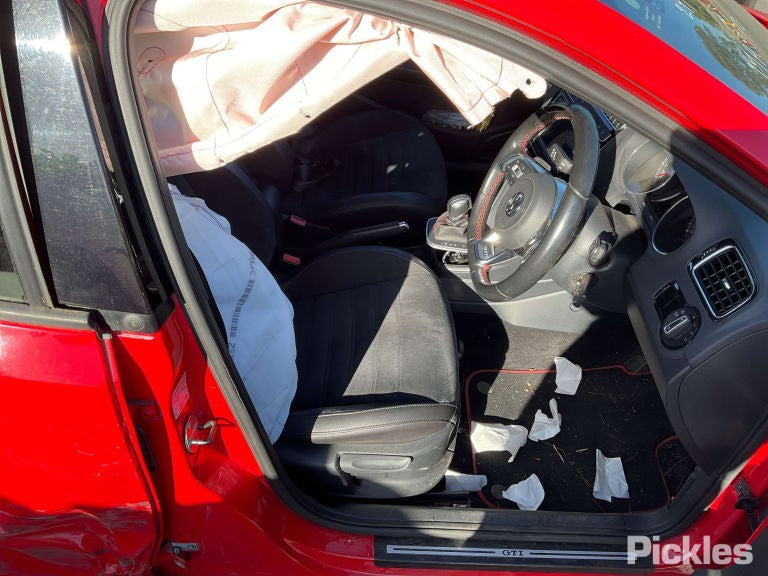 2016 VOLKSWAGEN POLO DASH, 6R, 05/10-09/17 6R0880204A LEFT AIRBAG