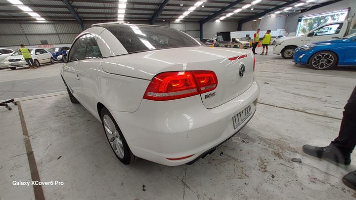 2011 VOLKSWAGEN EOS 1F, 05/11-12/14 1Q0845042H RIGHT REAR SIDE GLASS
