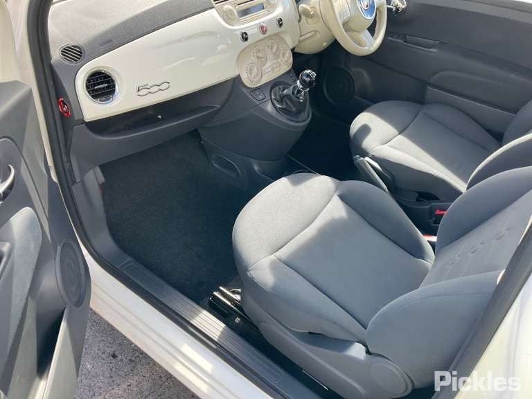 2014 FIAT 500 ELECT ADJ, NON HEATED, BLACK TYPE, 03/08-09/15 735481651 RIGHT DOOR MIRROR