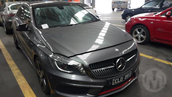 2015 MERCEDES A CLASS W176, W/ BI-XENON, CHROME RING, ILS TYPE, 09/12-08/15 A1768204961 RIGHT HEADLAMP