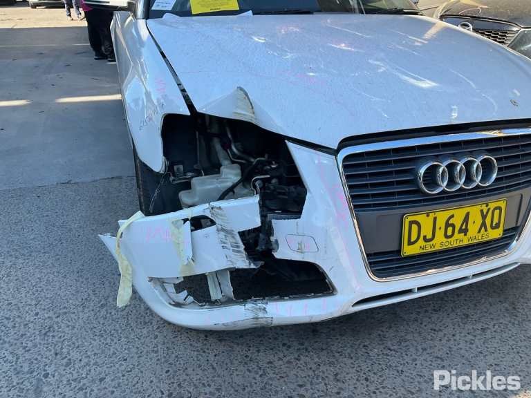 2010 AUDI A3 RH FRONT, SEAT BELT ONLY, 2DR CABRIO, BLACK, 8P, 07/08-04/13  SEAT BELT STALK