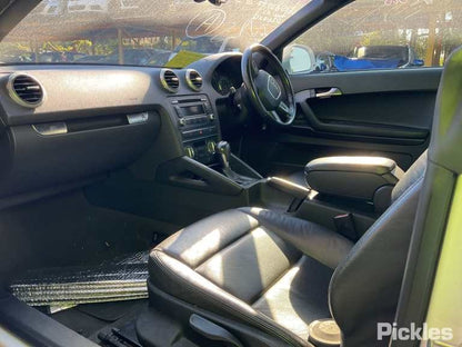 2010 AUDI A3 RH FRONT, SEAT BELT ONLY, 2DR CABRIO, BLACK, 8P, 07/08-04/13  SEAT BELT STALK