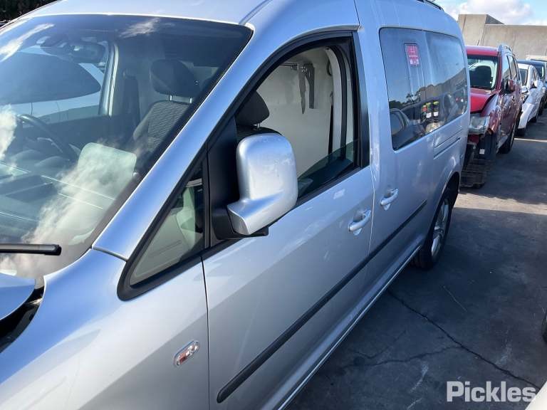 2011 VOLKSWAGEN CADDY 2K, POWER, COLOUR CODED, 12/04-06/15 2K6857508Q RIGHT DOOR MIRROR
