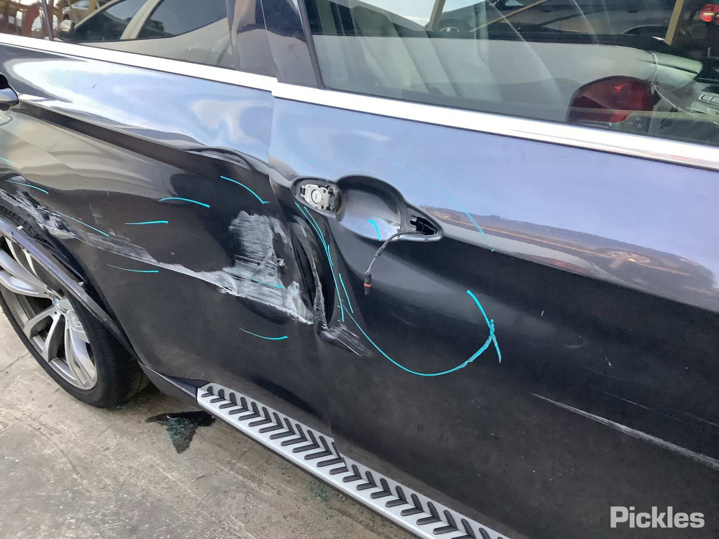 2014 BMW X5 F15, 09/13-07/18 51357470626 RIGHT REAR DOOR WINDOW