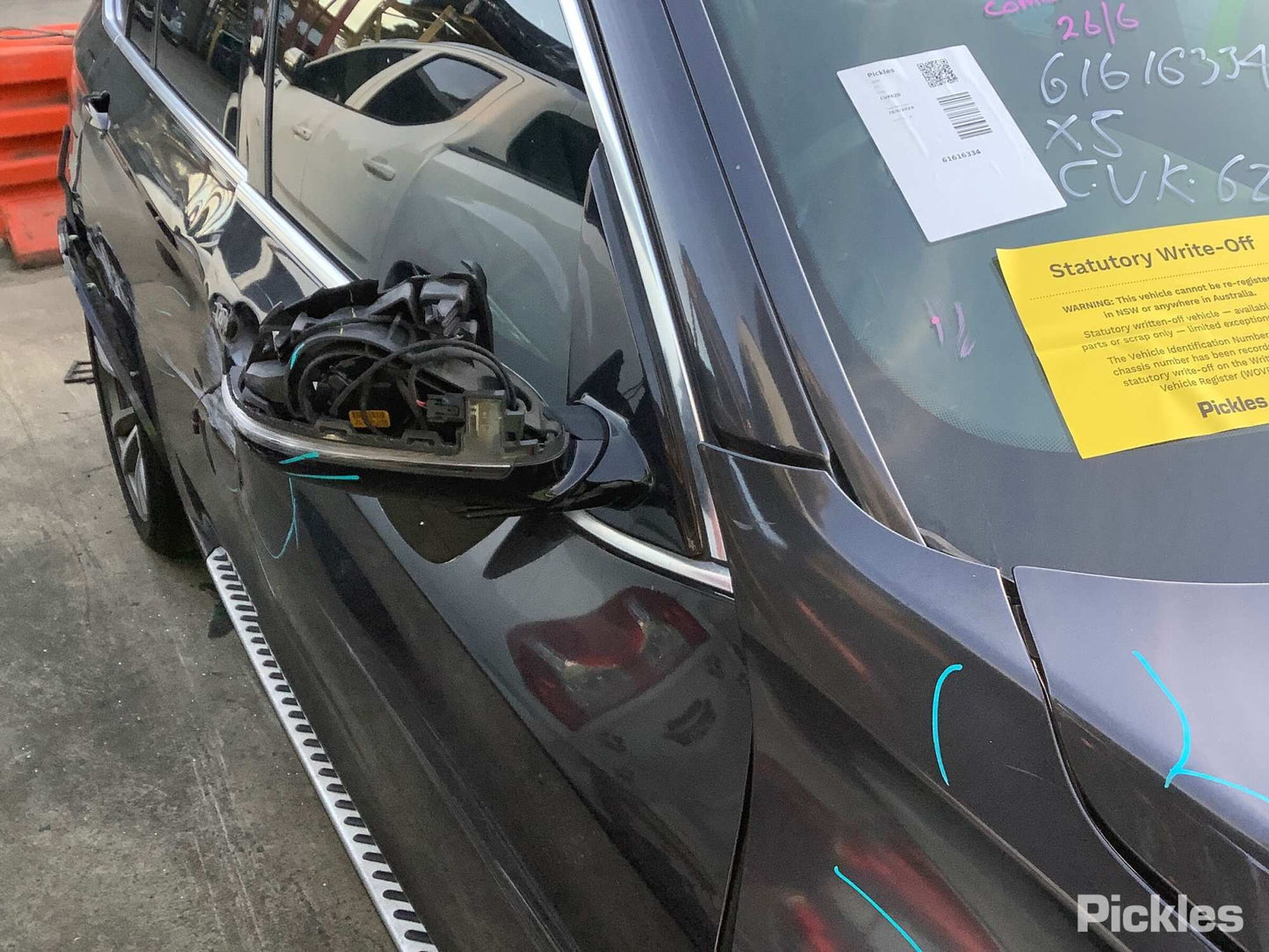 2014 BMW X5 F15, 09/13-07/18 51357470626 RIGHT REAR DOOR WINDOW