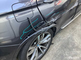 2014 BMW X5 RH REAR, SEAT BELT ONLY, F15, 09/13-07/18 72117343646 SEAT BELT STALK