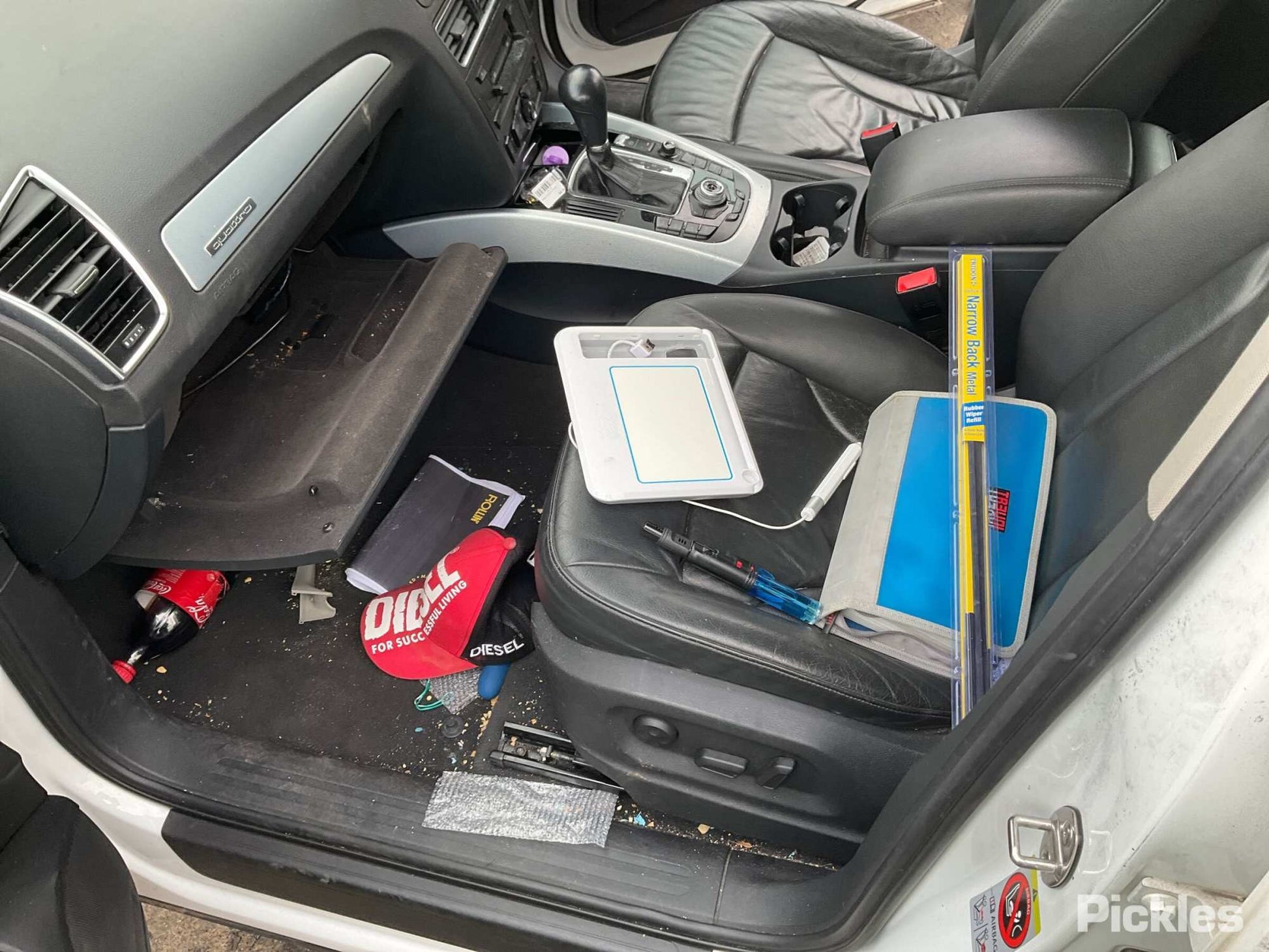 2011 AUDI Q5 STEERING WHEEL, 8R, 12/08-08/13 8R0880201AQ RIGHT AIRBAG