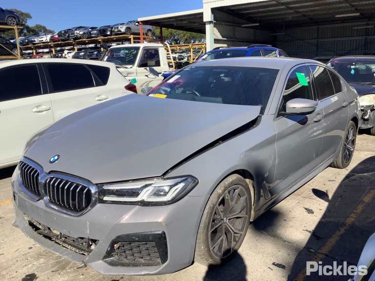 2022 BMW 5 SERIES G30/G31, SEDAN/WAGON, BODY COLOURED, W/ LANE CHANGE, W/ AUTO DIP TYPE, 03/17-05/23 51167485263 LEFT DOOR MIRROR