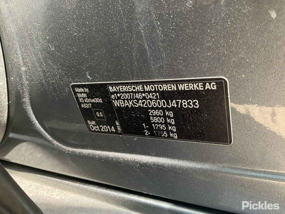 2014 BMW X5 DIESEL, 3.0, xDRIVE30d, TURBO, N57N, F15, 09/13-07/18  ENGINE