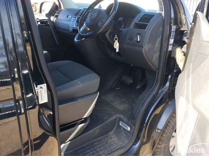 2015 VOLKSWAGEN TRANSPORTER RH FRONT, SEAT BELT ONLY, ADJUSTABLE MOUNT TYPE, MULTIVAN, T5, 03/10-06/15  SEAT BELT STALK