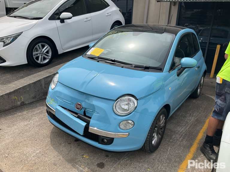 2014 FIAT 500 LH REAR, SEAT BELT STALK ONLY, 03/08-  SEAT BELT STALK